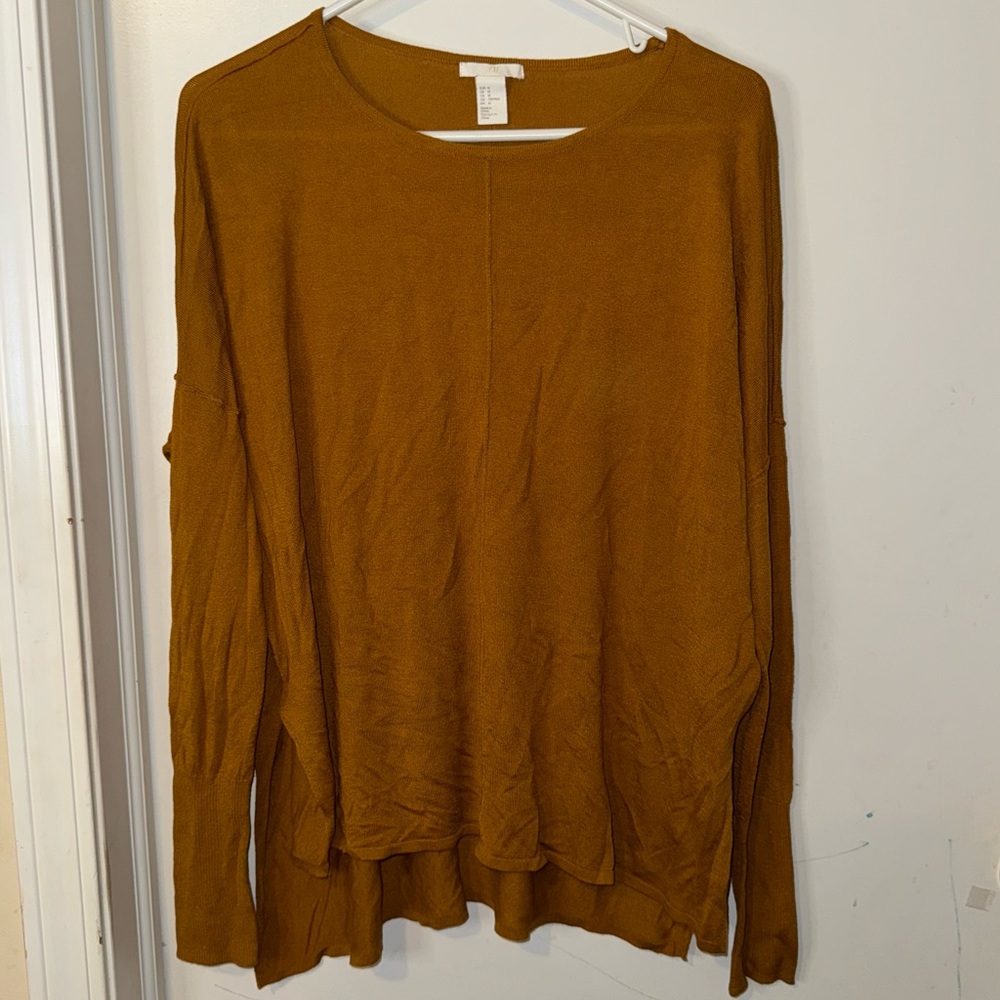 H&MThin Knit Soft Sweater Yellow/Gold (M)